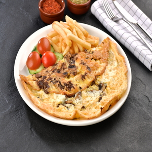 KAVURMALI MANTARLI OMLET